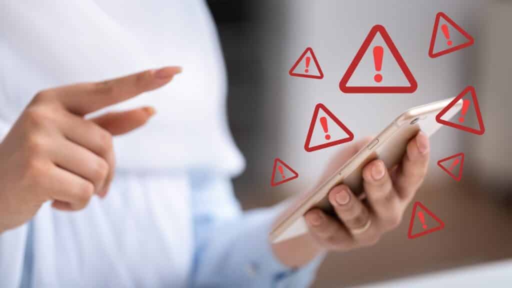 Woman unwanted calls.