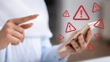 Woman unwanted calls.