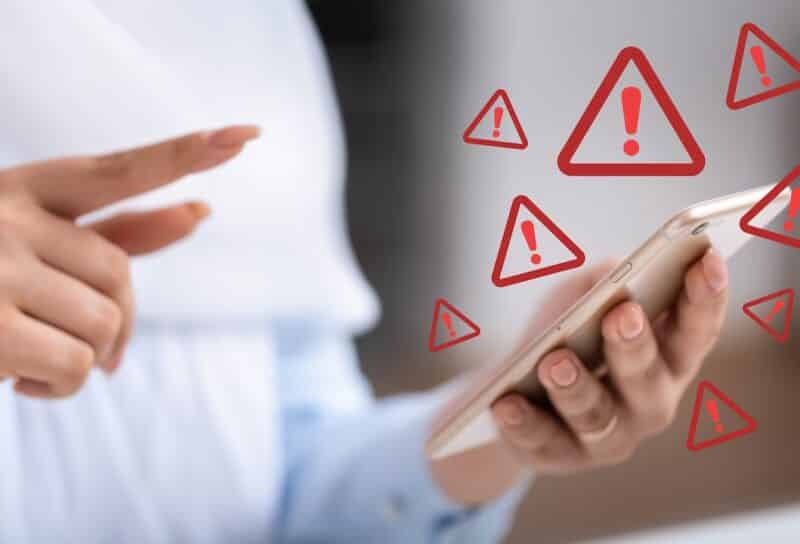 Woman unwanted calls.