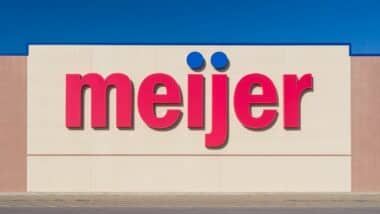 Meijer retail supercenter exterior and trademark logo.