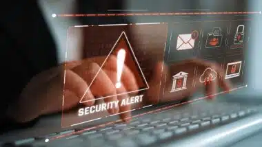 Cybersecurity threat focuses on cybersecurity, threat, and data breach with strong emphasis on system protection, data integrity, and security risks