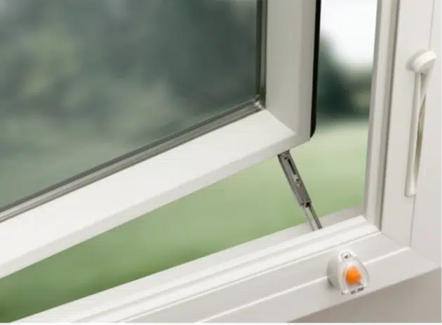 Recalled window opening control device installed on 100 Series casement windows