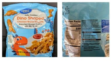 Great Value Fully Cooked Dino Shaped Chicken Breast Nuggets