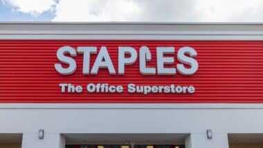 Staples entrance