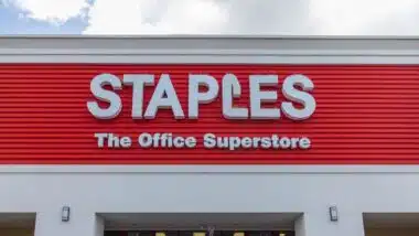 Staples entrance