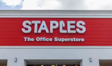 Staples entrance