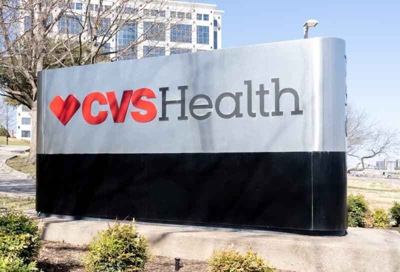 CVS Health ground sign is seen at its CVS Caremark Corporate Office in Irving, Texas
