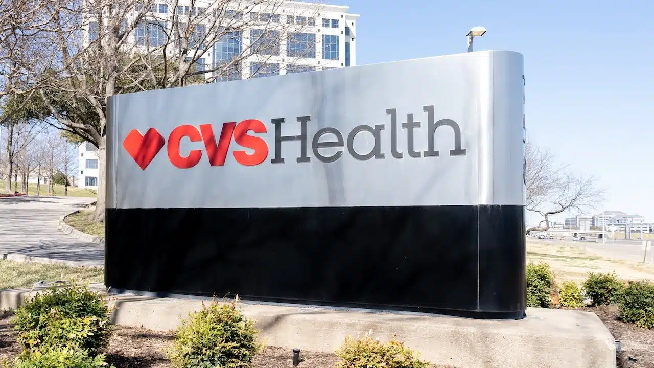 CVS Health ground sign is seen at its CVS Caremark Corporate Office in Irving, Texas