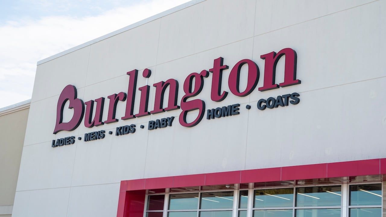 Front of a Burlington Store.