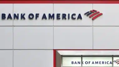 view to Bank of America in Manhattan,