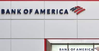 view to Bank of America in Manhattan,