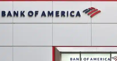 view to Bank of America in Manhattan,