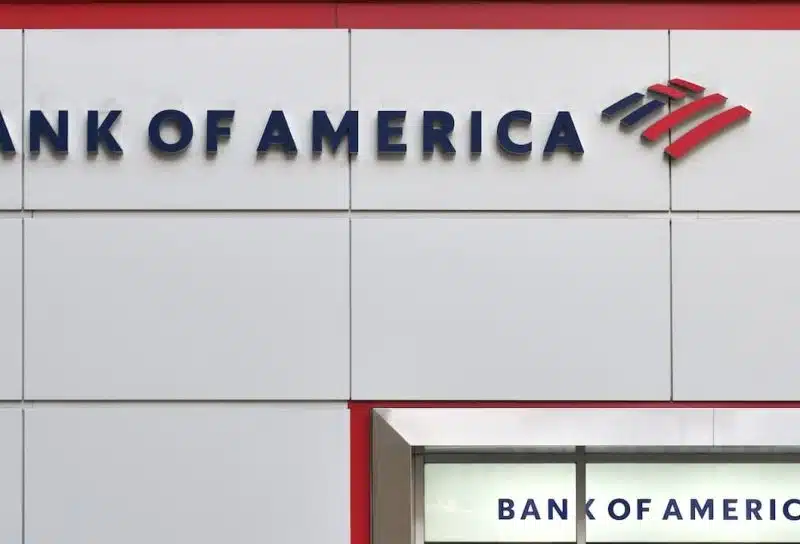 view to Bank of America in Manhattan,