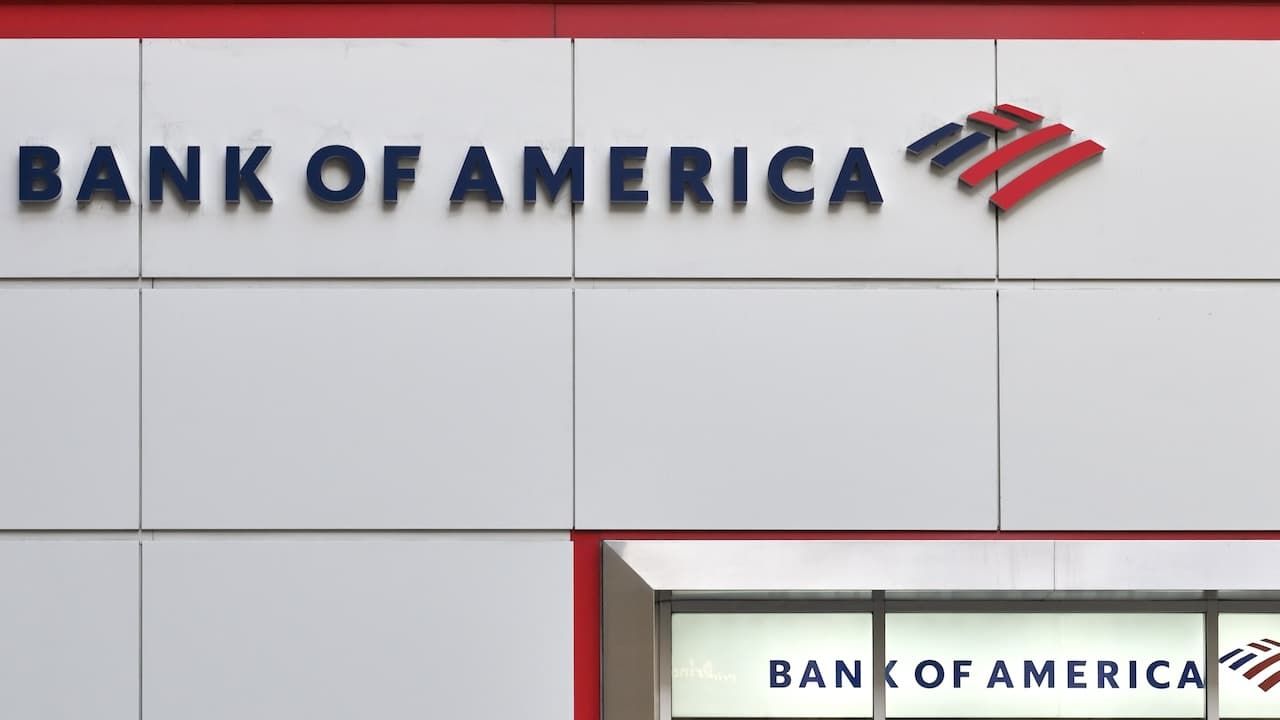 view to Bank of America in Manhattan,