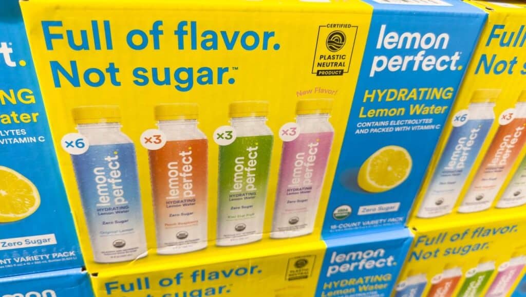 Box of Lemon Perfect hydrating water