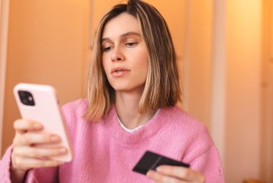 Paying phone bill on phone