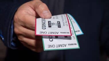 selling concert tickets