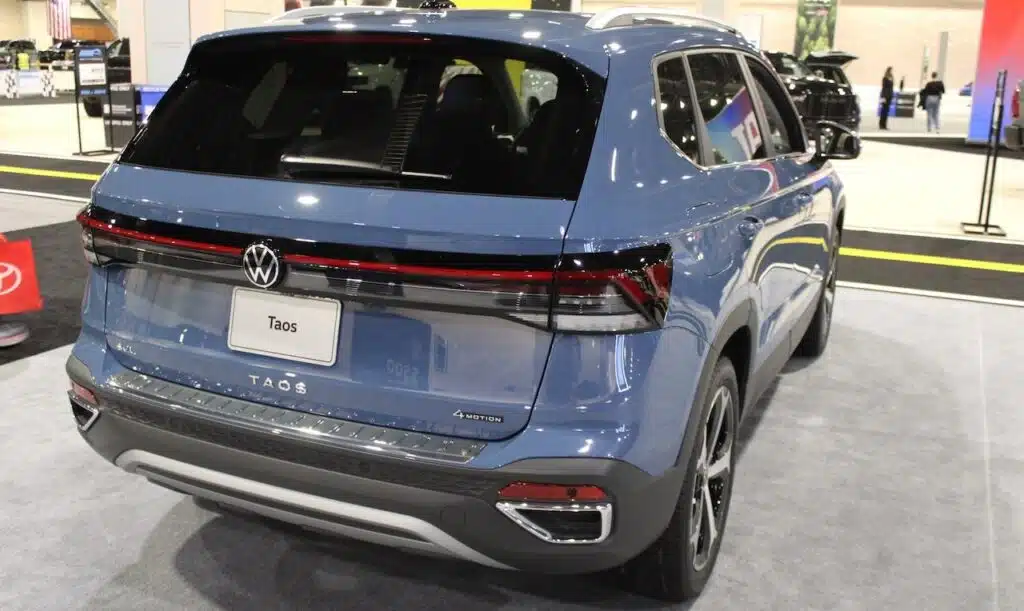 New Volkswagen Taos (Tharu) is a compact crossover SUV display on Philadelphia auto show.