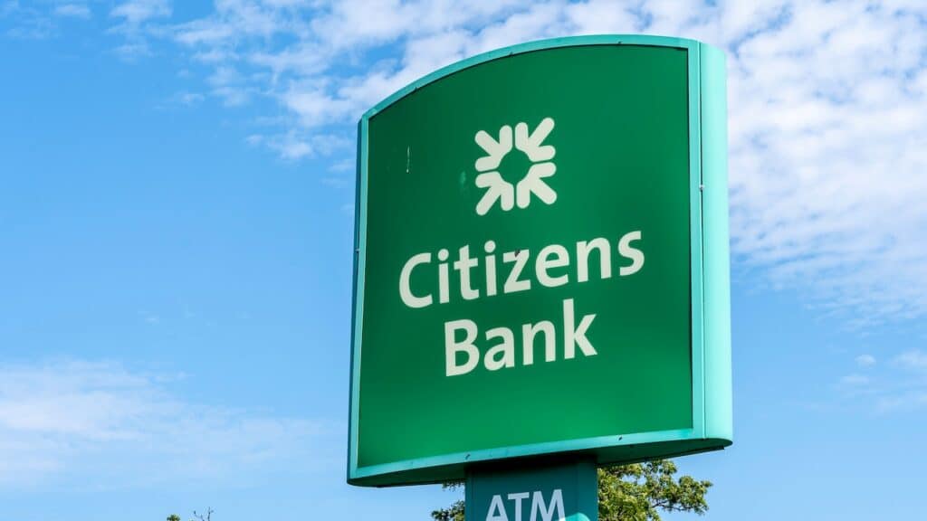 Sign of Citizens bank