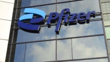 Logo Pfizer Inc. is an American multinational pharmacological and biotechnology corporation.