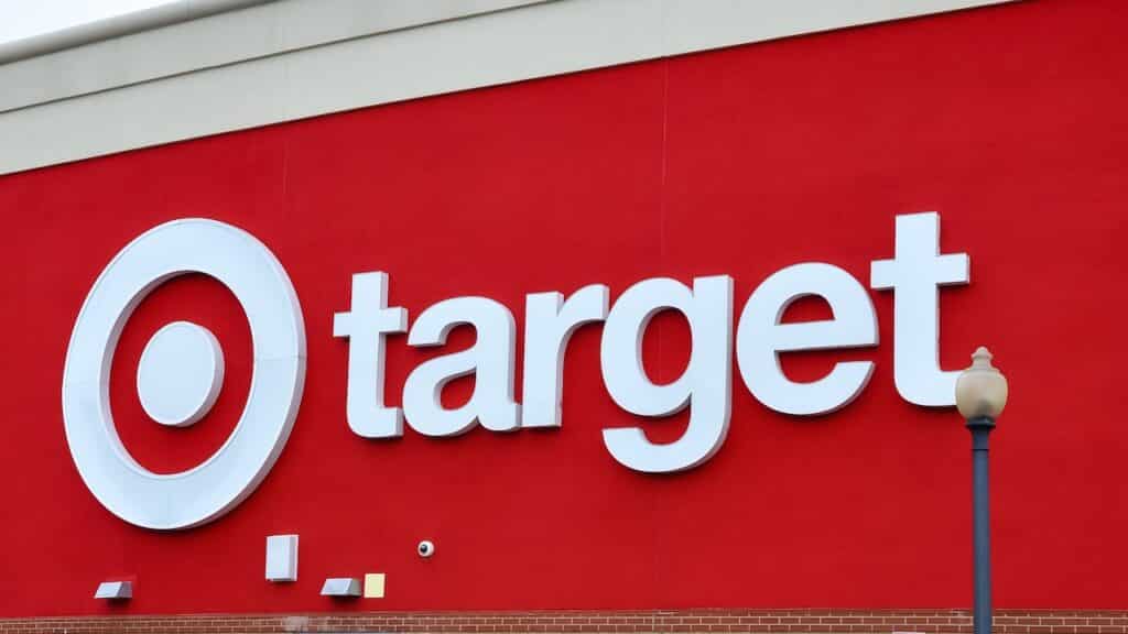Sign of Target Store in front of the building.