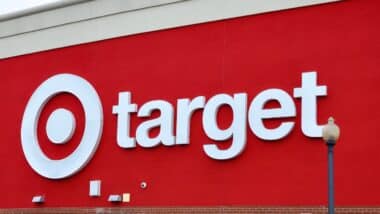 Sign of Target Store in front of the building.