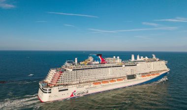 Carnival Celebration cruise ship voyage. Cruise in summer vacation.