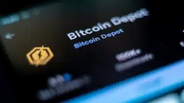 Bitcoin Depot Mobile Crypto Bitcoin Buying Investing App Fintech in Play Store on Screen