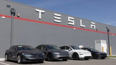 Tesla EV electric vehicle Service Center.