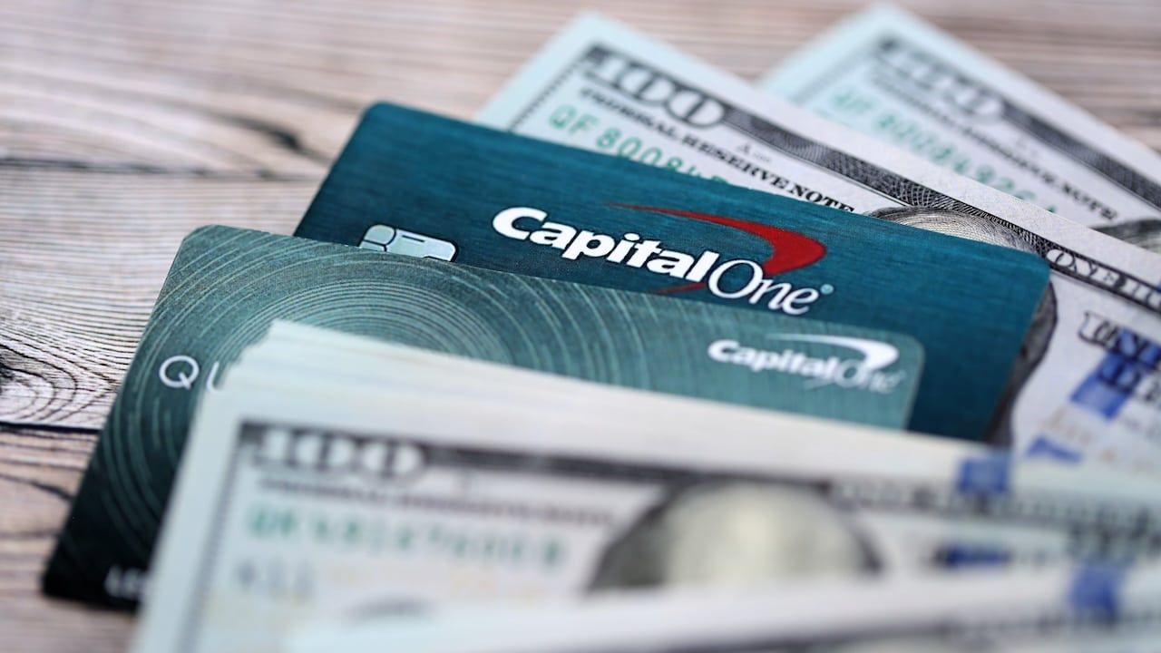 Capital One cards and money