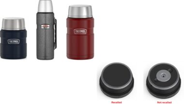 Recalled Thermos 16-oz Stainless King Food Jar (SK3000), 40-oz Sportsman Food & Beverage Bottle (SK3010), and 24-oz Stainless King Food Jar (SK3020)