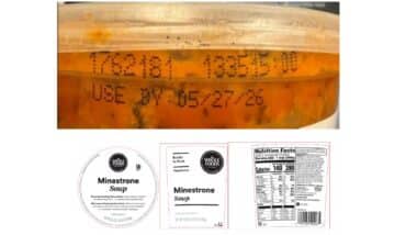 Kettle Cuisine of Lynn, MA is recalling 24oz cups of Whole Foods Market Kitchen Minestrone Soup