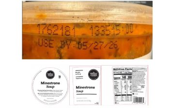 Kettle Cuisine of Lynn, MA is recalling 24oz cups of Whole Foods Market Kitchen Minestrone Soup