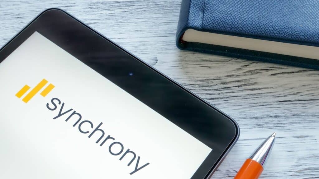 Logo of Synchrony Financial company.