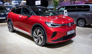 Volkswagen ID.4 all-electric SUV car showcased