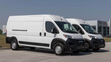 Ram 2500 ProMaster Cargo display. Stellantis offers the Ram ProMaster 2500 in Standard, High Roof or Super High Roof models.