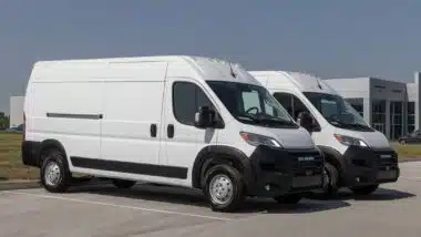 Ram 2500 ProMaster Cargo display. Stellantis offers the Ram ProMaster 2500 in Standard, High Roof or Super High Roof models.