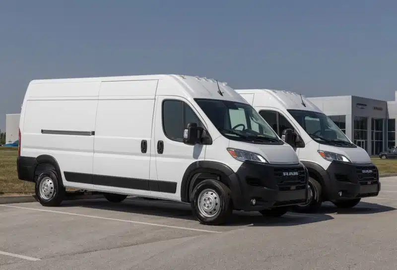 Ram 2500 ProMaster Cargo display. Stellantis offers the Ram ProMaster 2500 in Standard, High Roof or Super High Roof models.