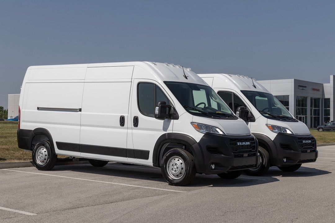 Ram 2500 ProMaster Cargo display. Stellantis offers the Ram ProMaster 2500 in Standard, High Roof or Super High Roof models.