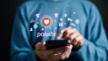 Online Donation on Mobile phone, Volunteer and Charity.