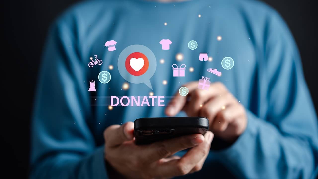 Online Donation on Mobile phone, Volunteer and Charity.