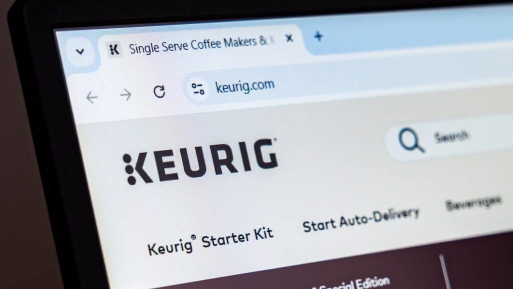 Keurig official website homepage