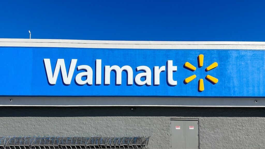 Walmart store sign