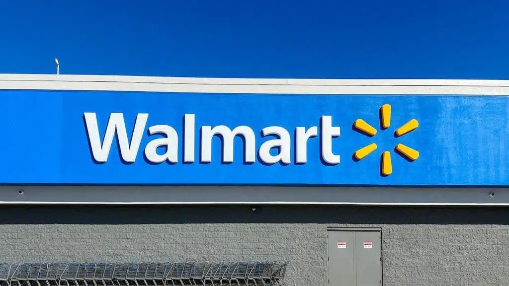 Walmart store sign