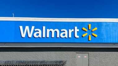 Walmart store sign