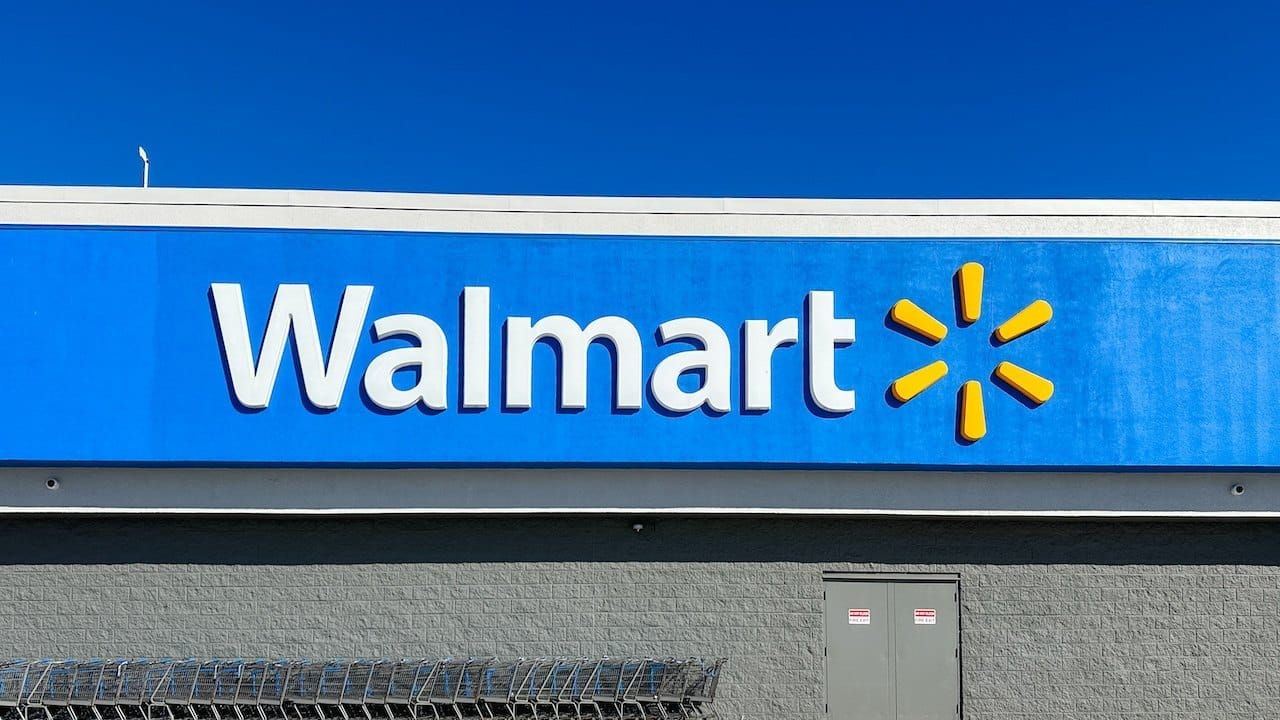 Walmart store sign