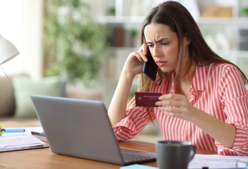 Annoyed customer making call about renewed subscription
