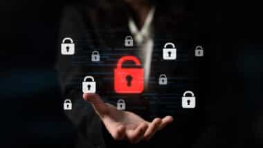 Digital security concept illustrating a cybersecurity breach