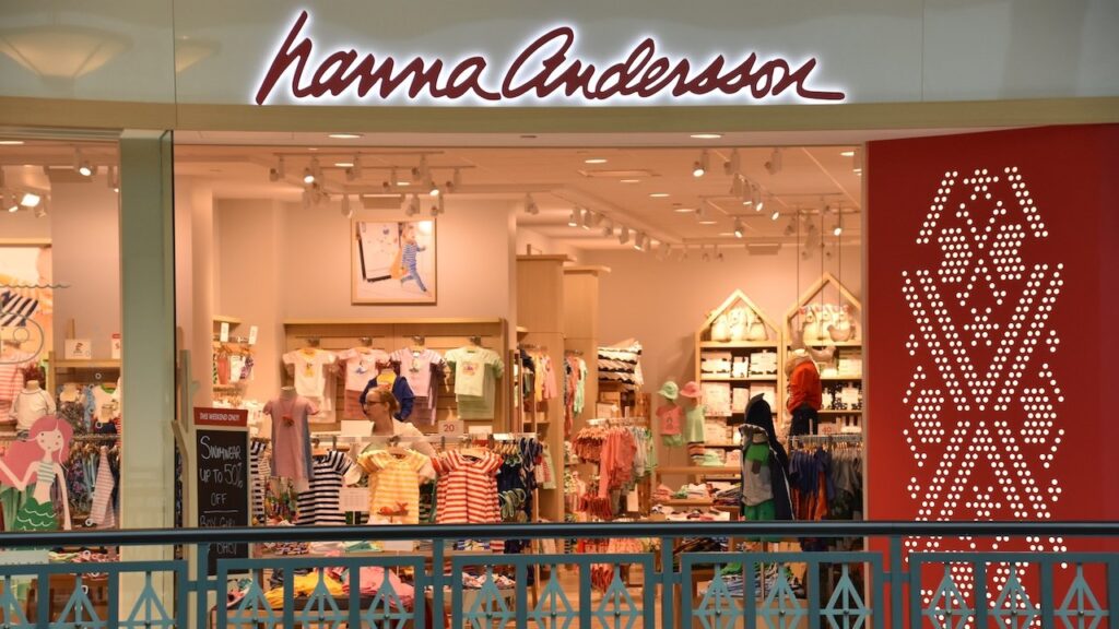 Hanna Anderson store at King of Prussia Mall in Pennsylvania,