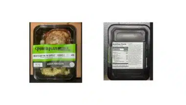 POWER PLATE MEALS MEATLOAF WITH GARLIC MASHED POTATOES